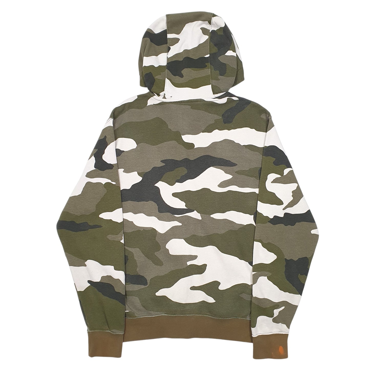 Mens Khaki Nike Hoodie Camouflage Full Zip Jumper