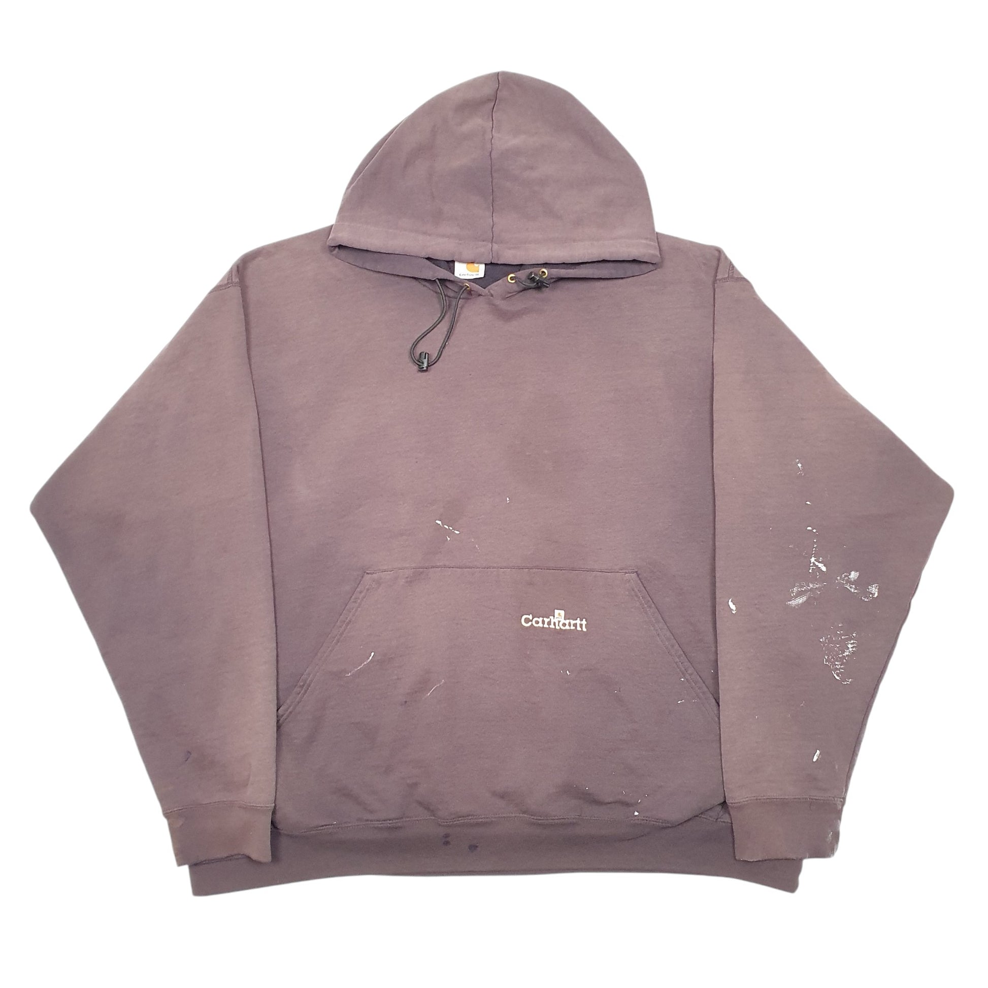 Mens Brown Carhartt Workwear Hoodie Jumper