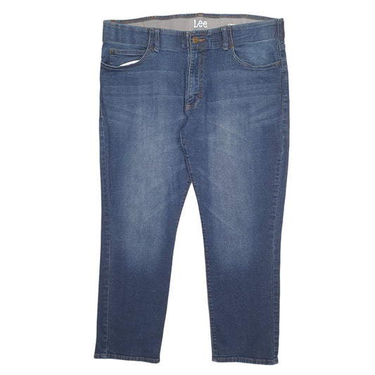 Mens Blue Lee Stretch Fit Straight JeansW40 L28