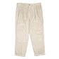 Mens Beige Dockers Double Pleated Khakis Corduroy Trousers