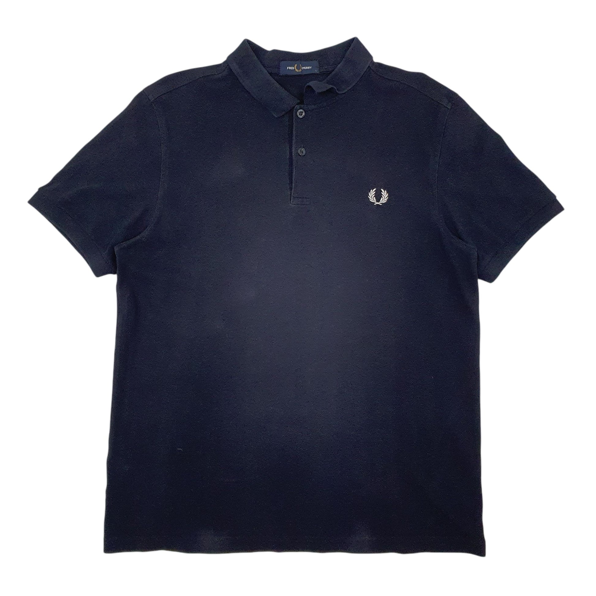 Mens Navy Fred Perry  Short Sleeve Polo Shirt
