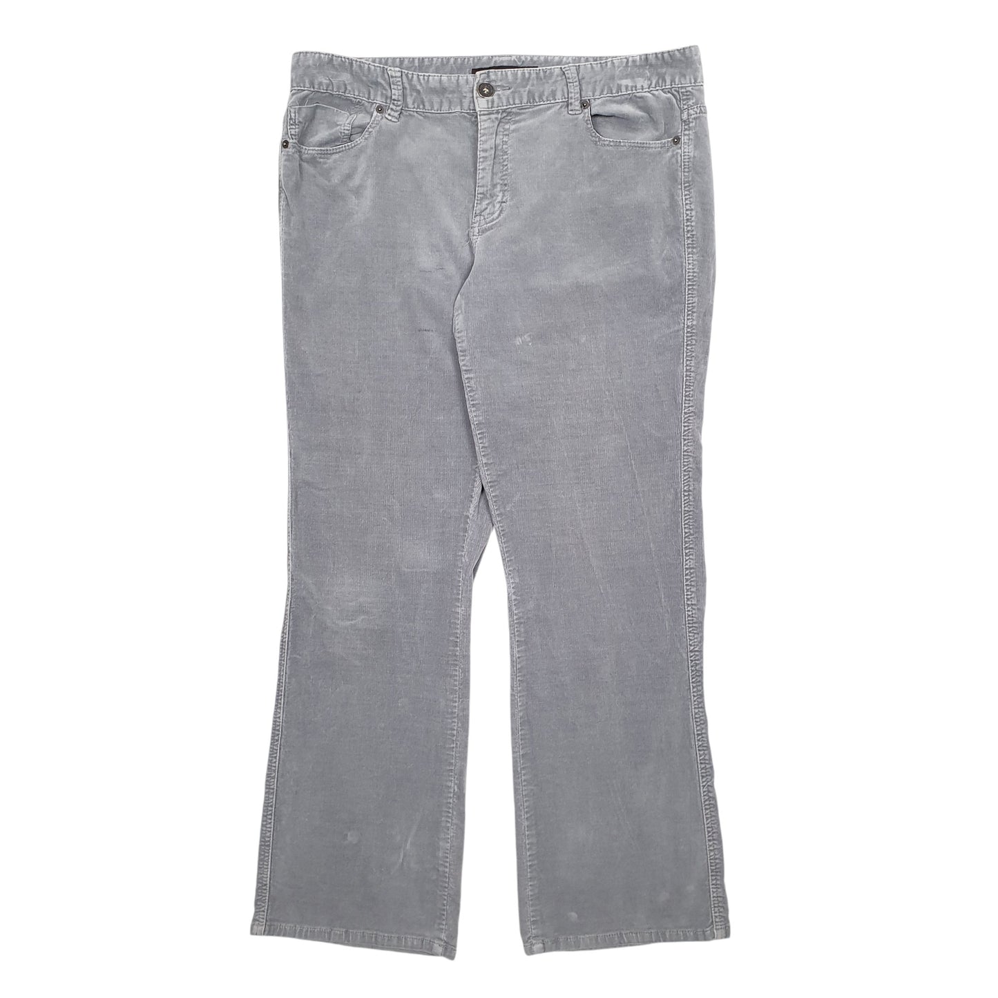 Womens Grey Calvin Klein  Corduroy Trousers