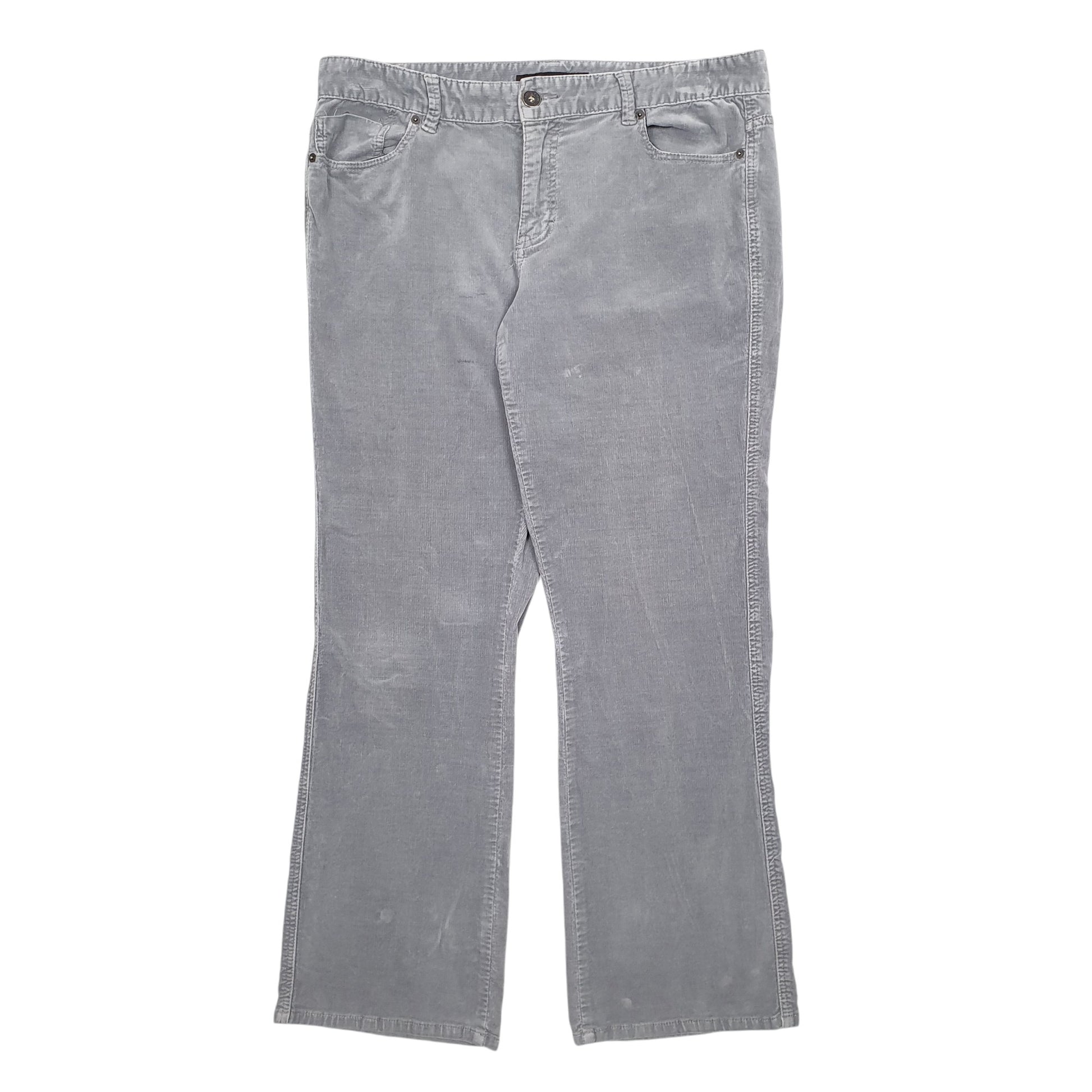 Womens Grey Calvin Klein  Corduroy Trousers