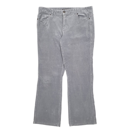 Womens Grey Calvin Klein  Corduroy Trousers