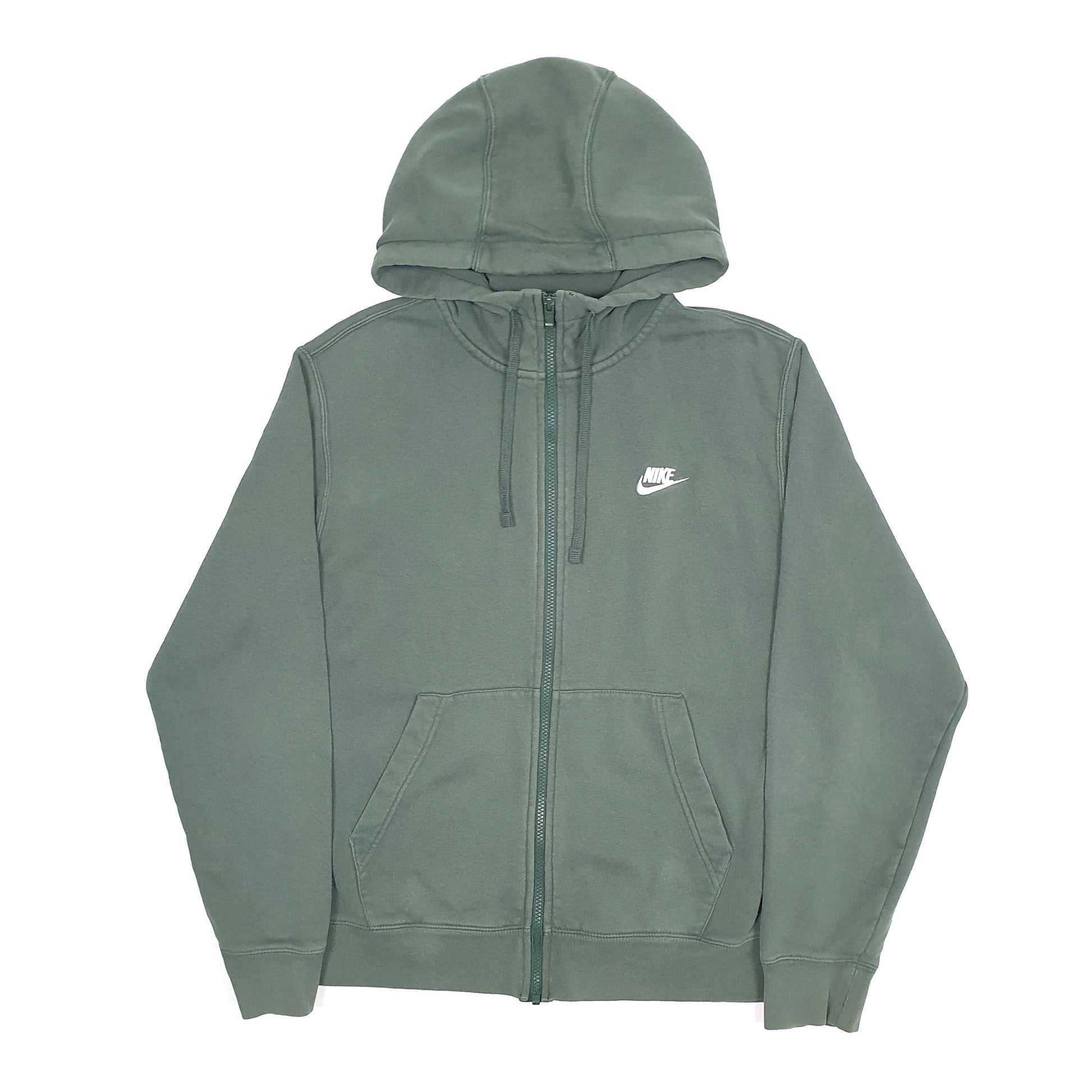 Mens Green Nike Hoodie Full Zip Jumper