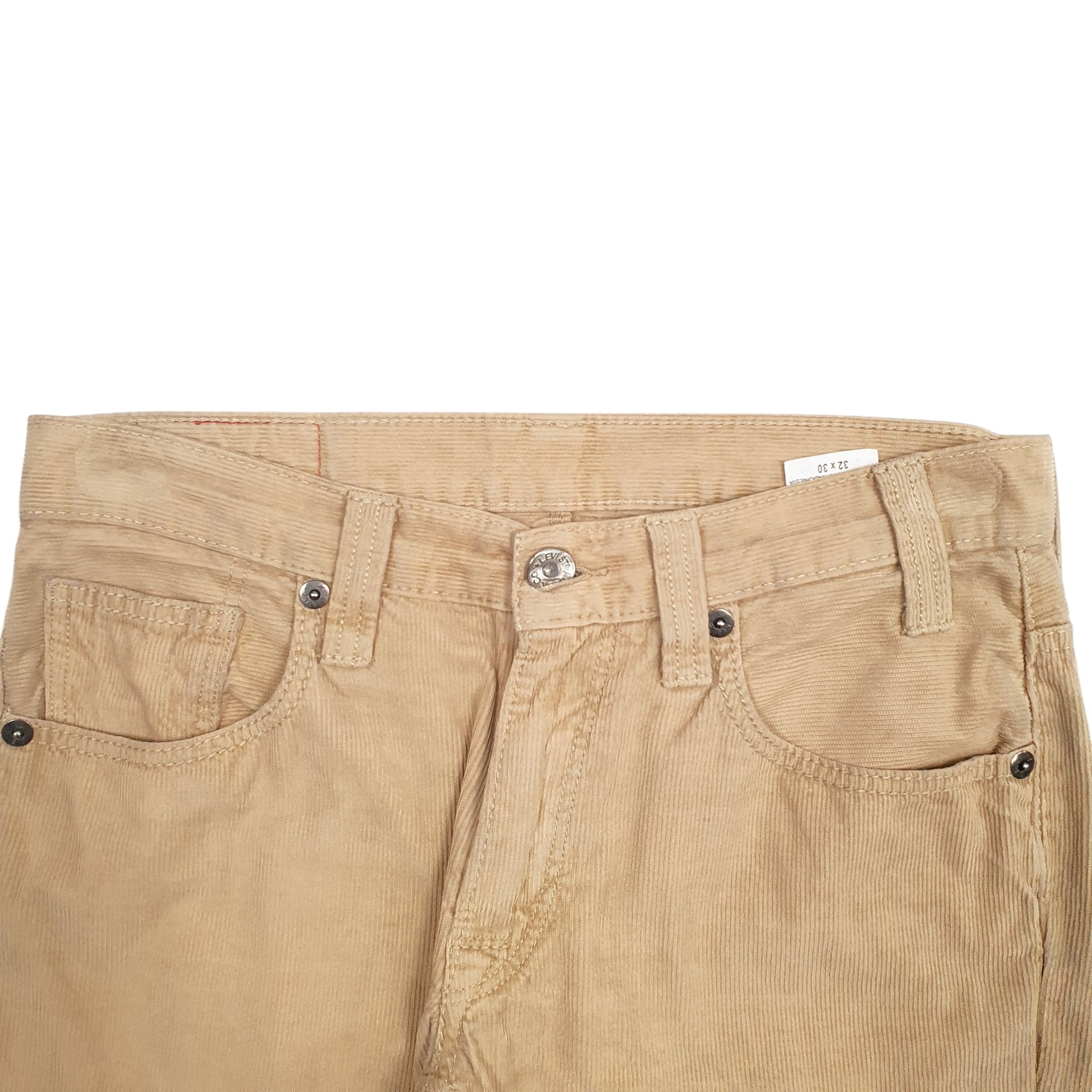 Mens Beige Levis  Corduroy Trousers