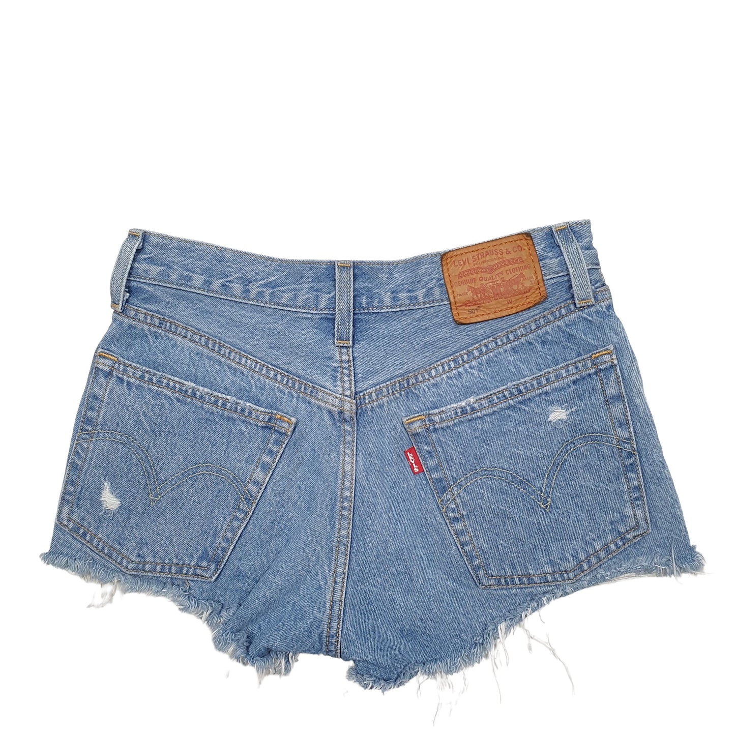 Womens Blue Levis 501 Denim Jorts Denim Shorts