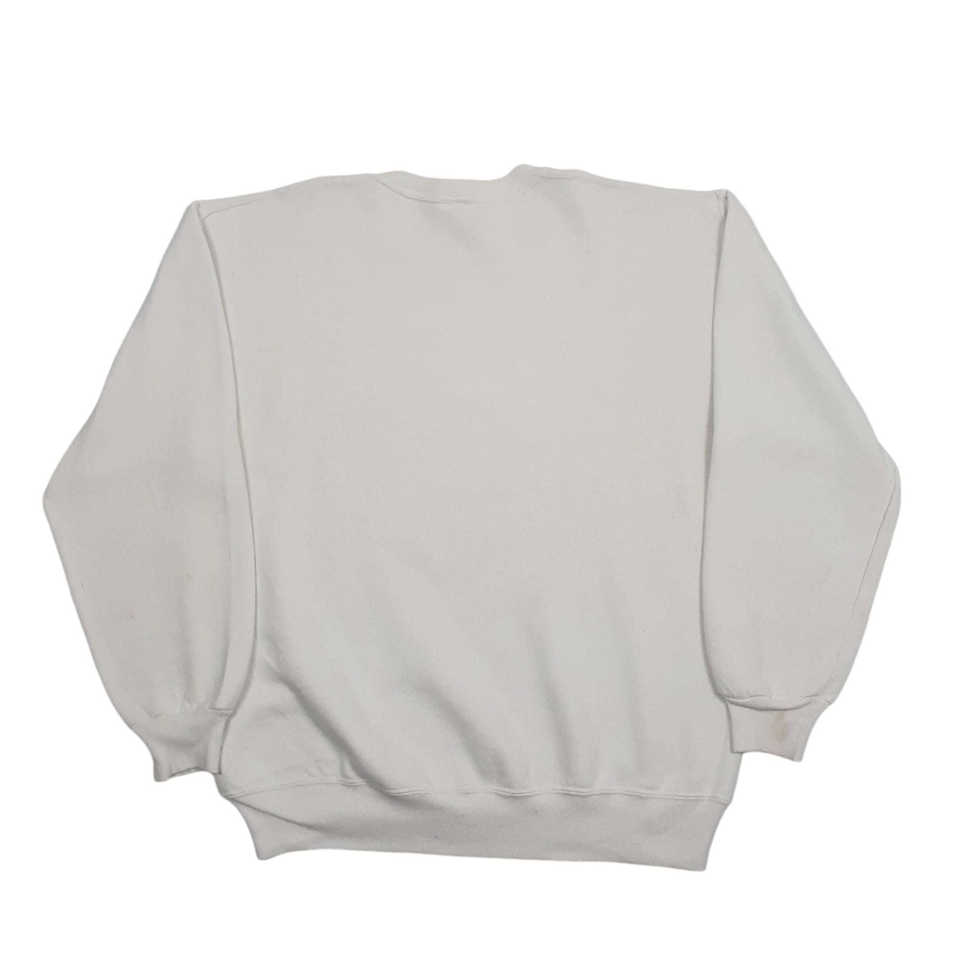 Mens White Russel Athletic Vintage 1990s Made in USA Crewneck Jumper