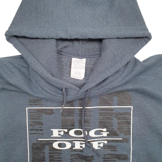 Mens Grey Gildan Fog Off Hoodie Jumper