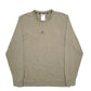 Mens Khaki Adidas  Crewneck Jumper