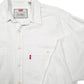 Mens White Levis Denim Jeans Vintage Overshirt Shacket Long Sleeve Shirt