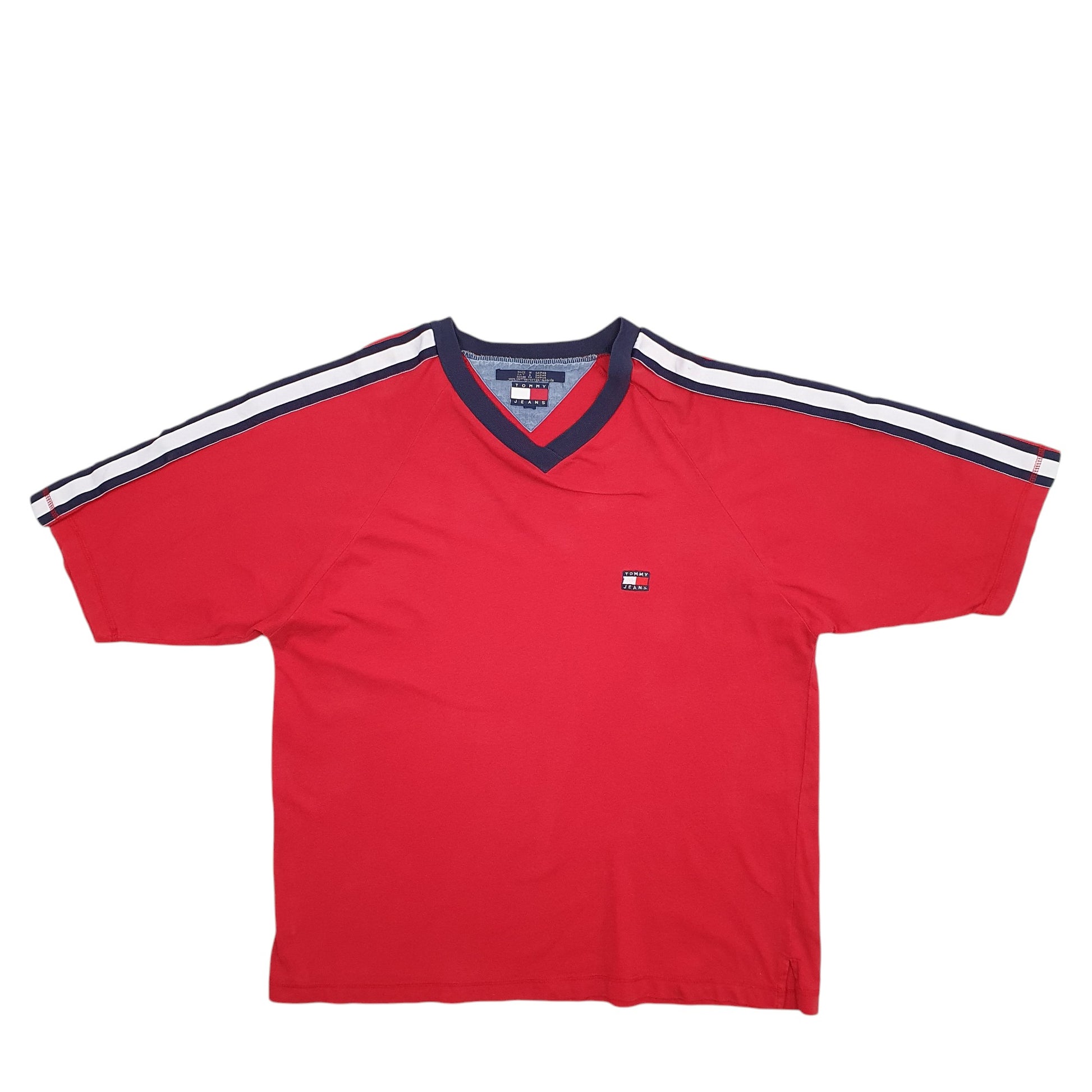 Mens Red Tommy Hilfiger  Short Sleeve T Shirt