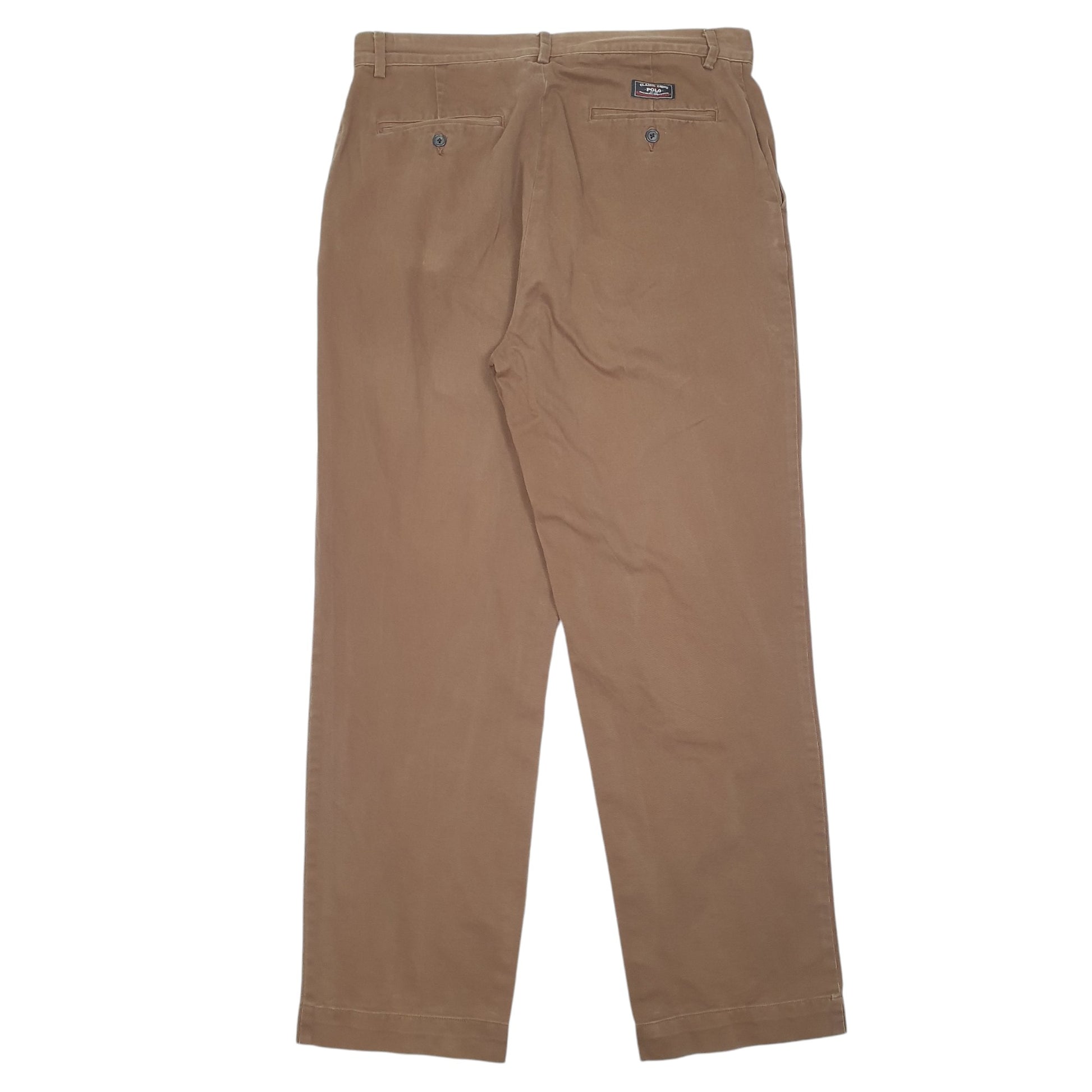 Mens Brown Polo Ralph Lauren Vintage Chino Trousers