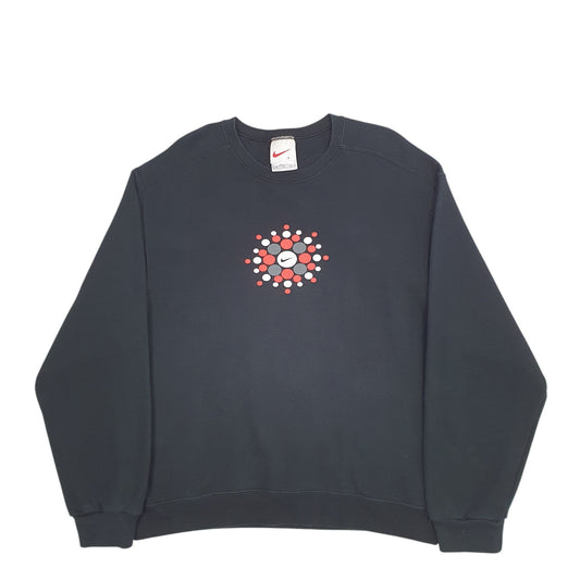 Mens Black Nike Vintage Made In USA Crewneck Jumper