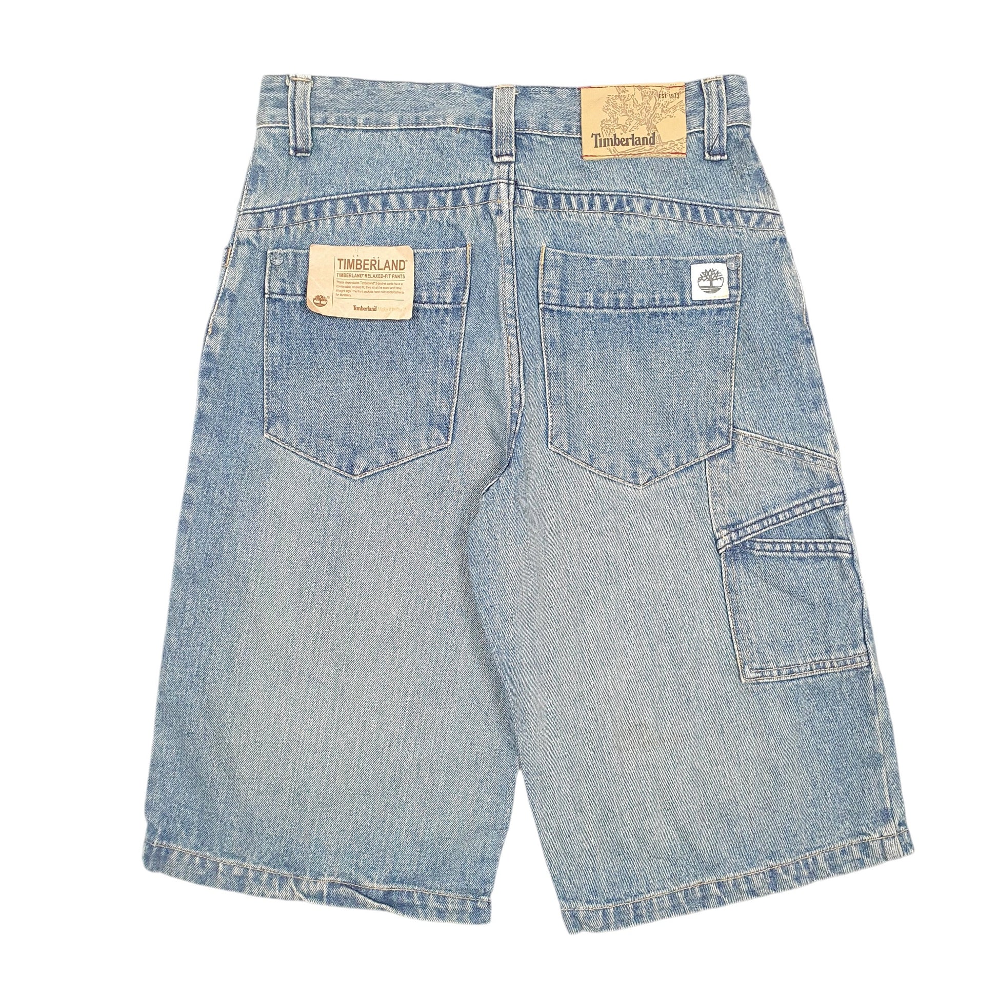 Mens Blue Timberland Baggy Jorts Jean Denim Shorts