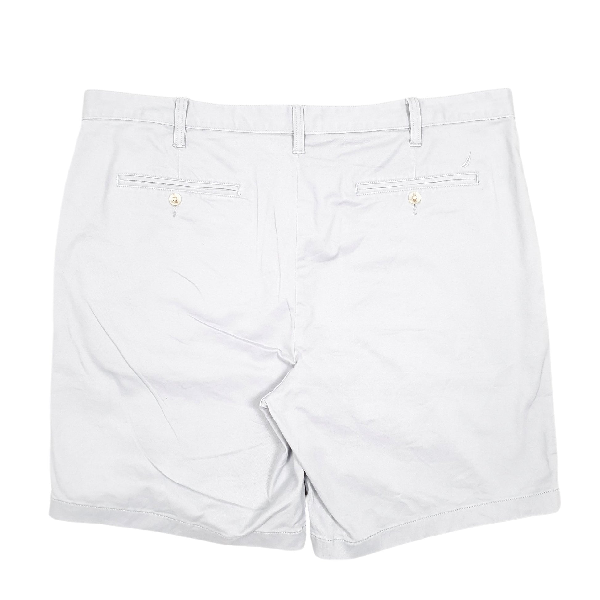 Mens Grey Nautica Deck Stretch Chino Shorts