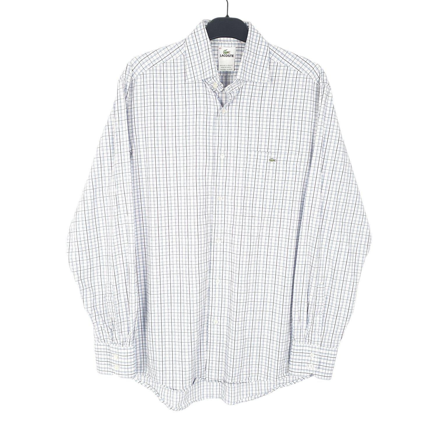 Mens Blue Lacoste  Long Sleeve Shirt