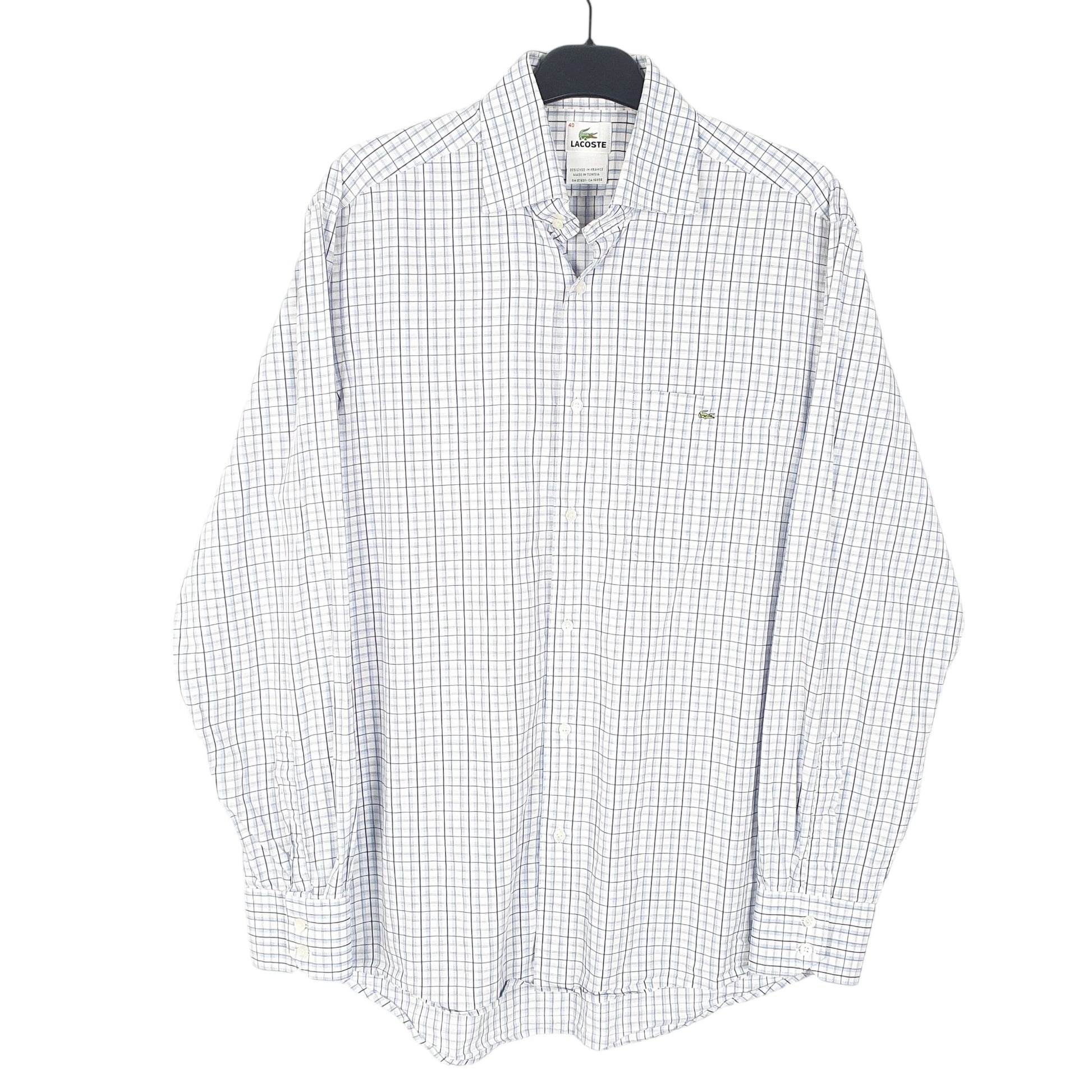 Mens Blue Lacoste  Long Sleeve Shirt