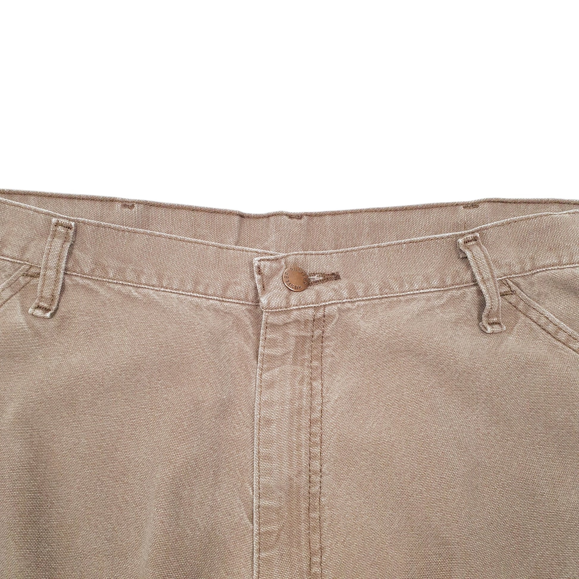 Mens Brown Rustler Workwear Carpenter Trousers