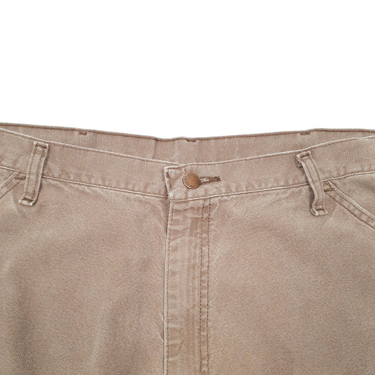 Mens Brown Rustler Workwear Carpenter Trousers