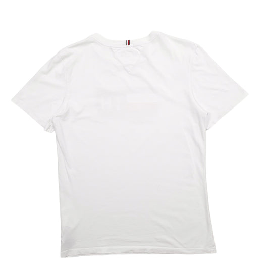 Womens White Tommy Hilfiger Spellout Short Sleeve T Shirt