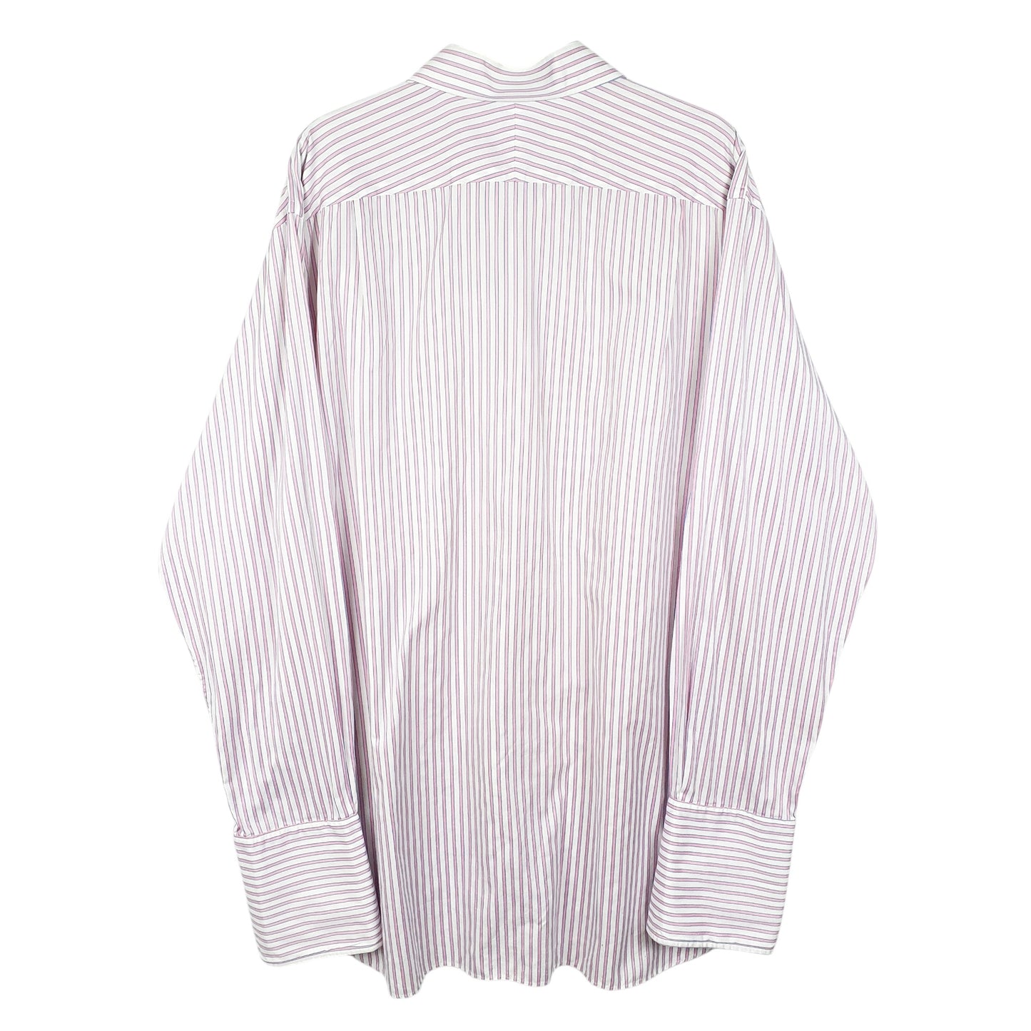 Mens White Pink Jermyn Street London Long Sleeve Shirt