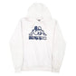Mens White Kappa Spellout Hoodie Jumper