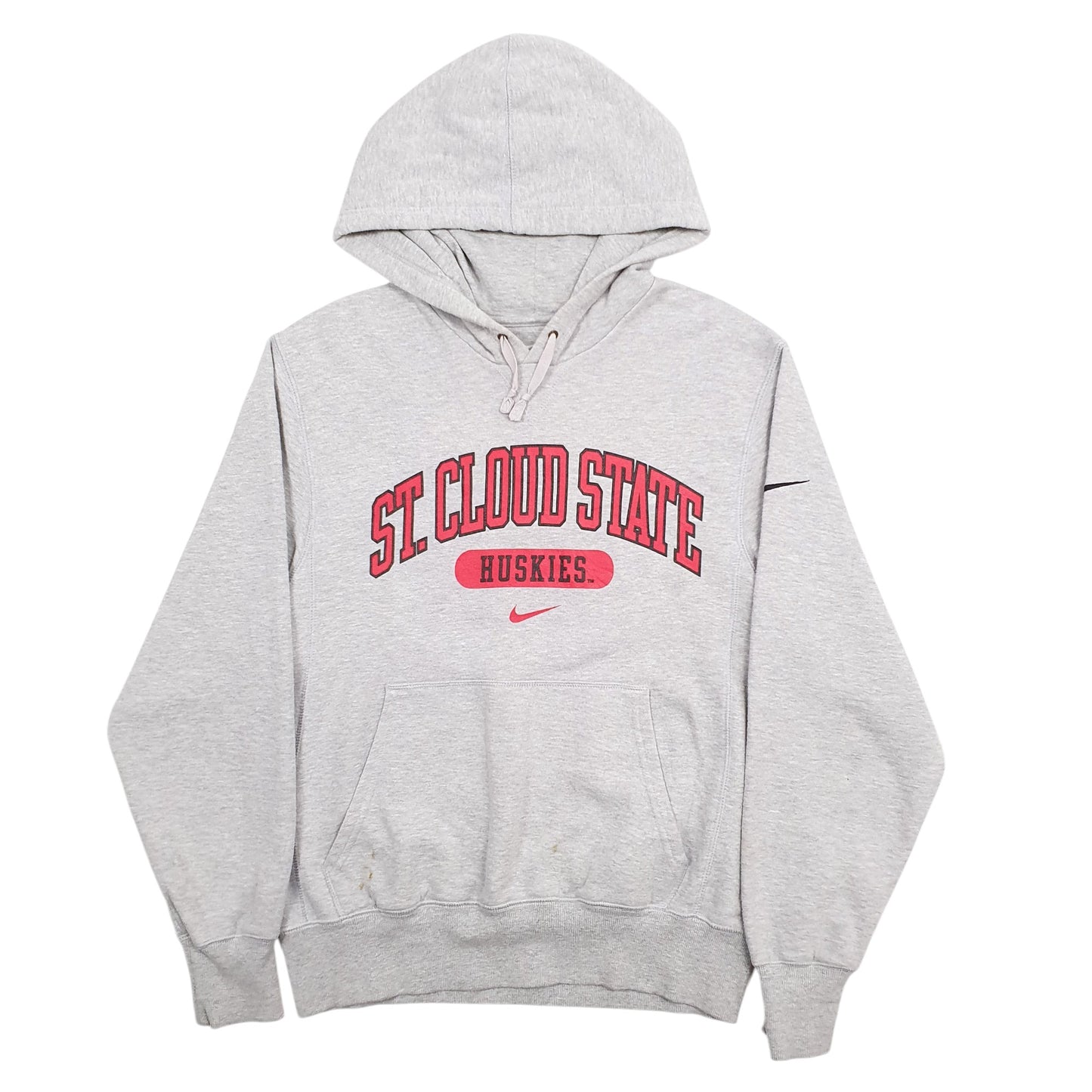 Mens Grey Nike St Cloud State Spellout Hoodie Jumper