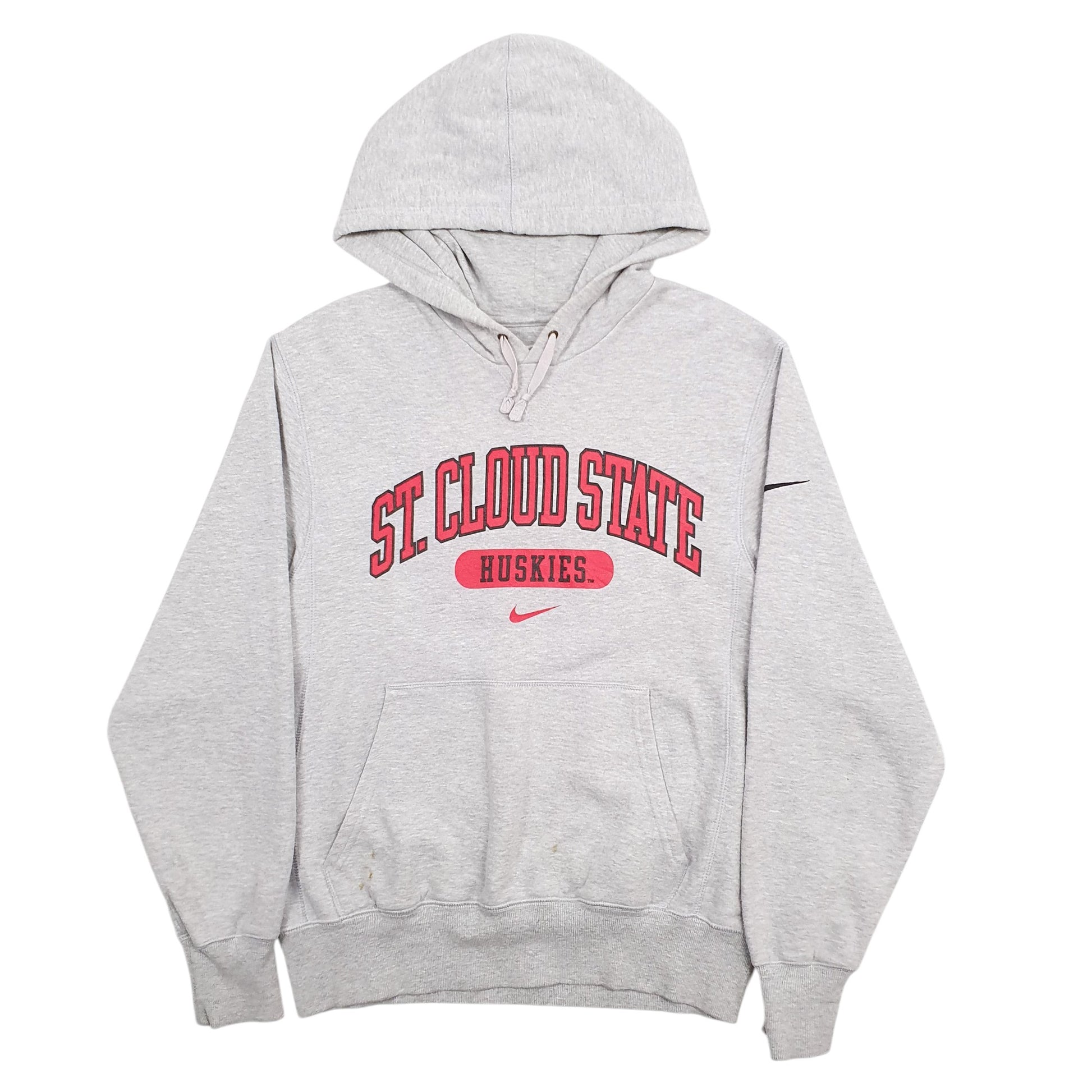Mens Grey Nike St Cloud State Spellout Hoodie Jumper