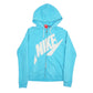 Womens Blue Nike Spellout Full Zip Jumper
