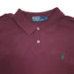 Mens Burgundy Polo Ralph Lauren  Short Sleeve Polo Shirt