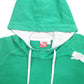 Womens Green Puma Spellout Hoodie Jumper