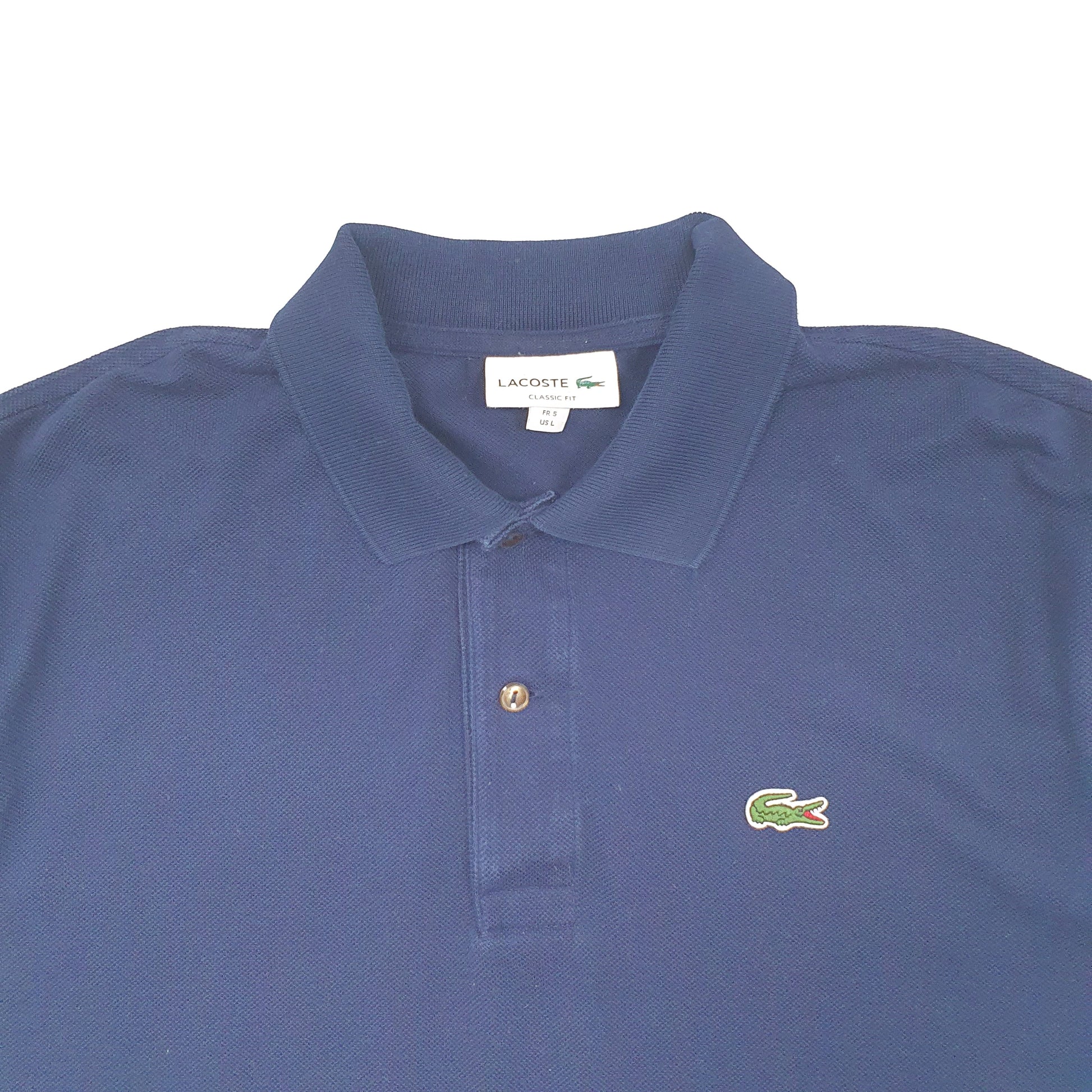 Mens Navy Lacoste Classic fit Short Sleeve Polo Shirt