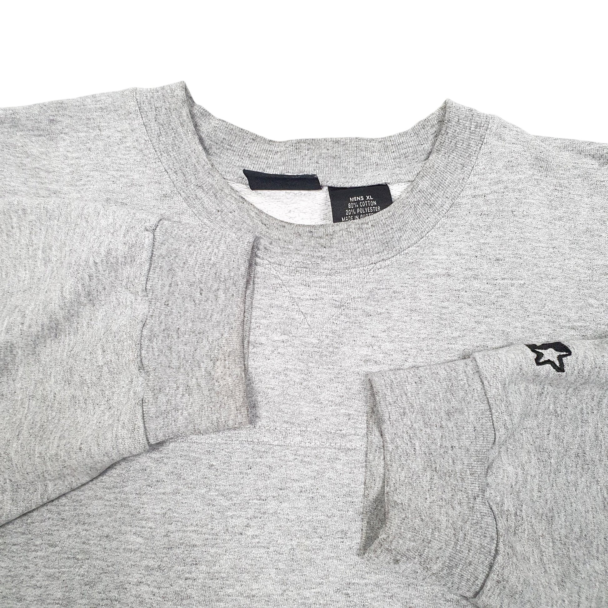 Mens Grey Starter  Crewneck Jumper