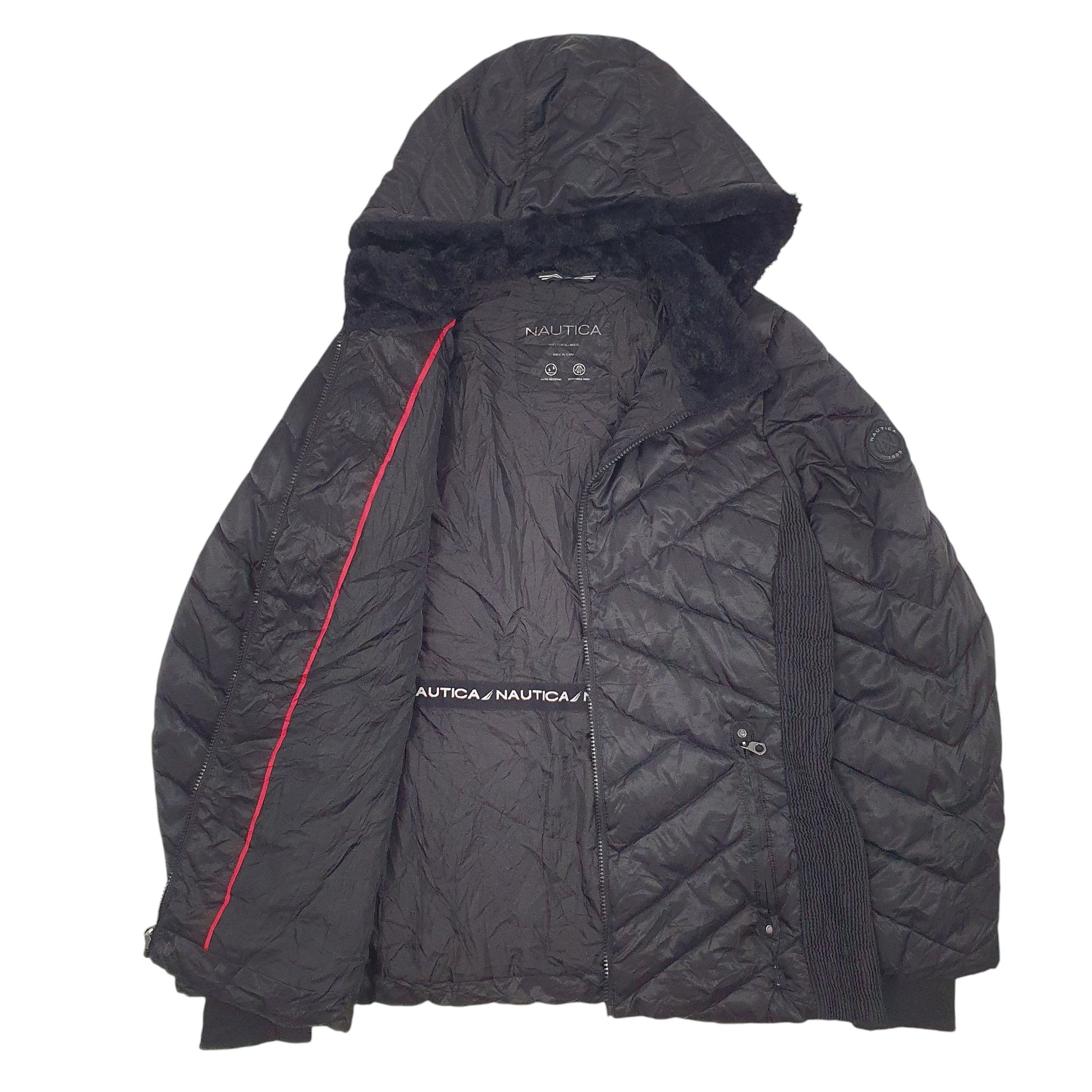 Womens Black Nautica   Coat