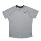 Mens Grey Puma Backprint Short Sleeve T Shirt