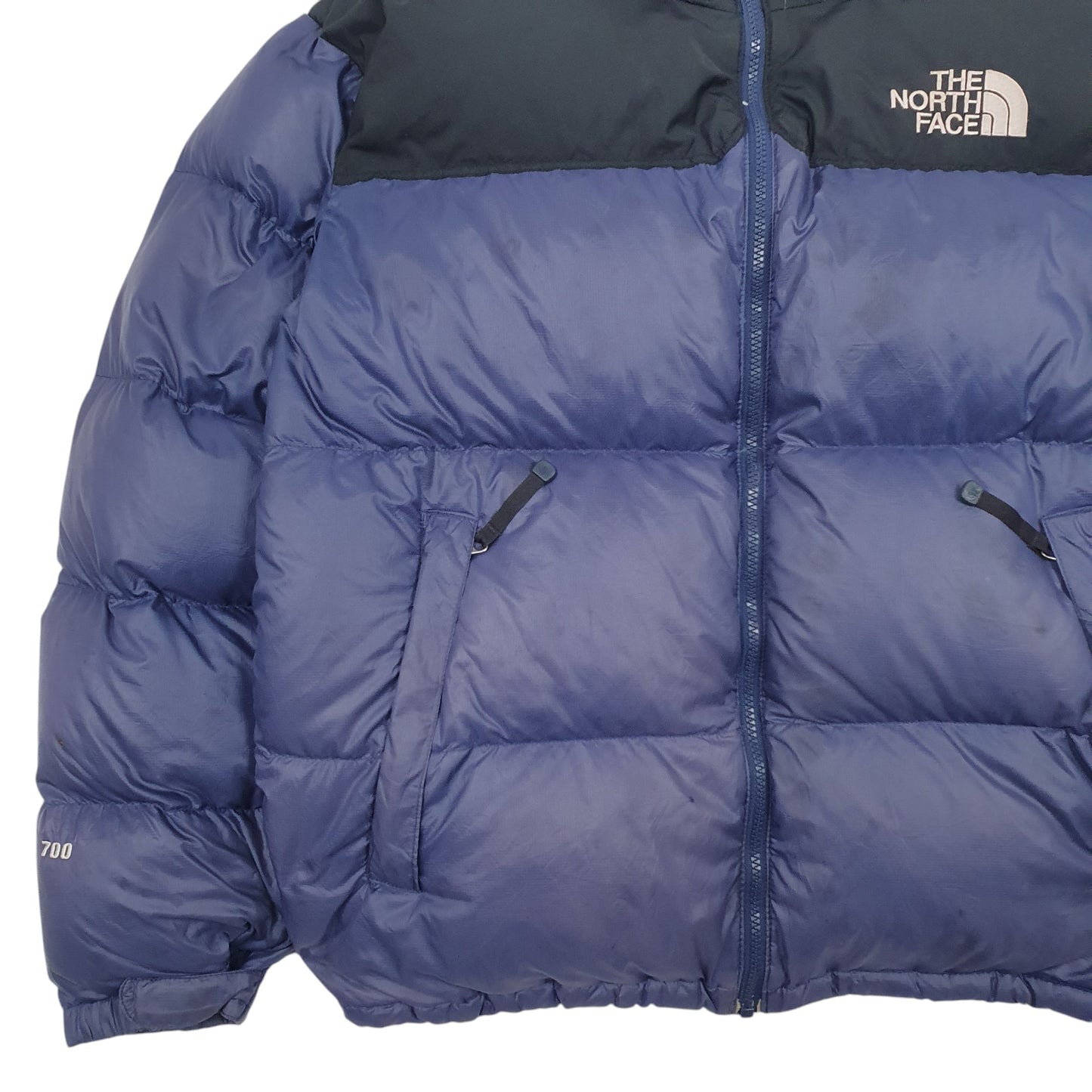 Mens Blue The North Face Nuptse 700  Coat