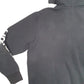 Mens Black Adidas Hoodie Sleeve Spellout Full Zip Jumper