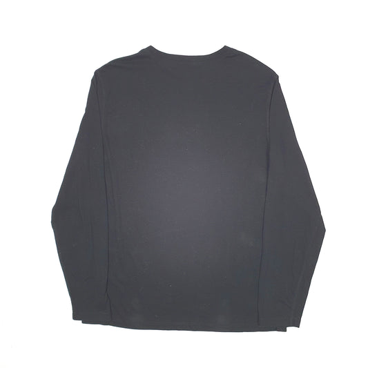 Mens Black Nautica Sleepwear Long Sleeve T Shirt