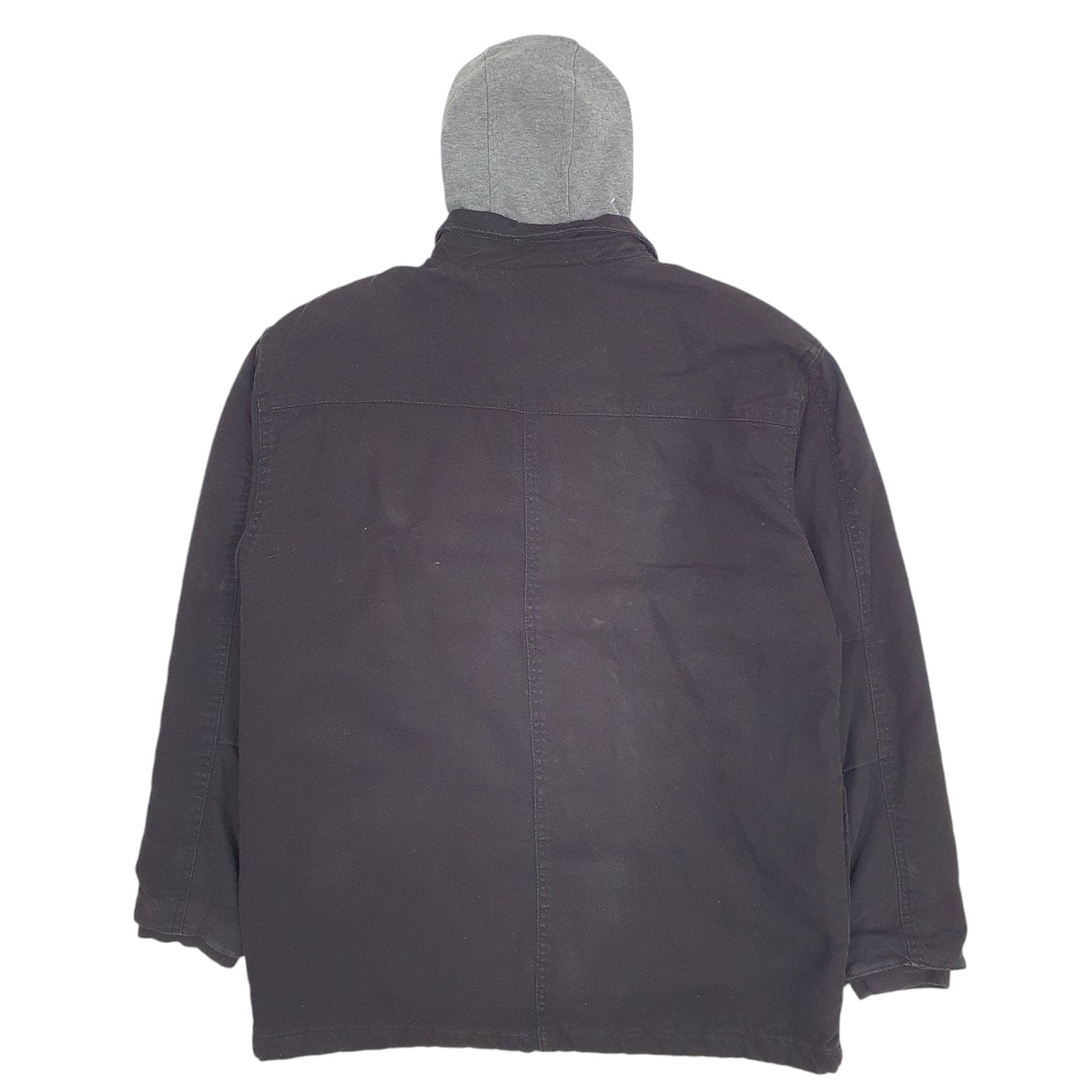 Mens Black Dickies Shacket Overshirt Hooded  Coat