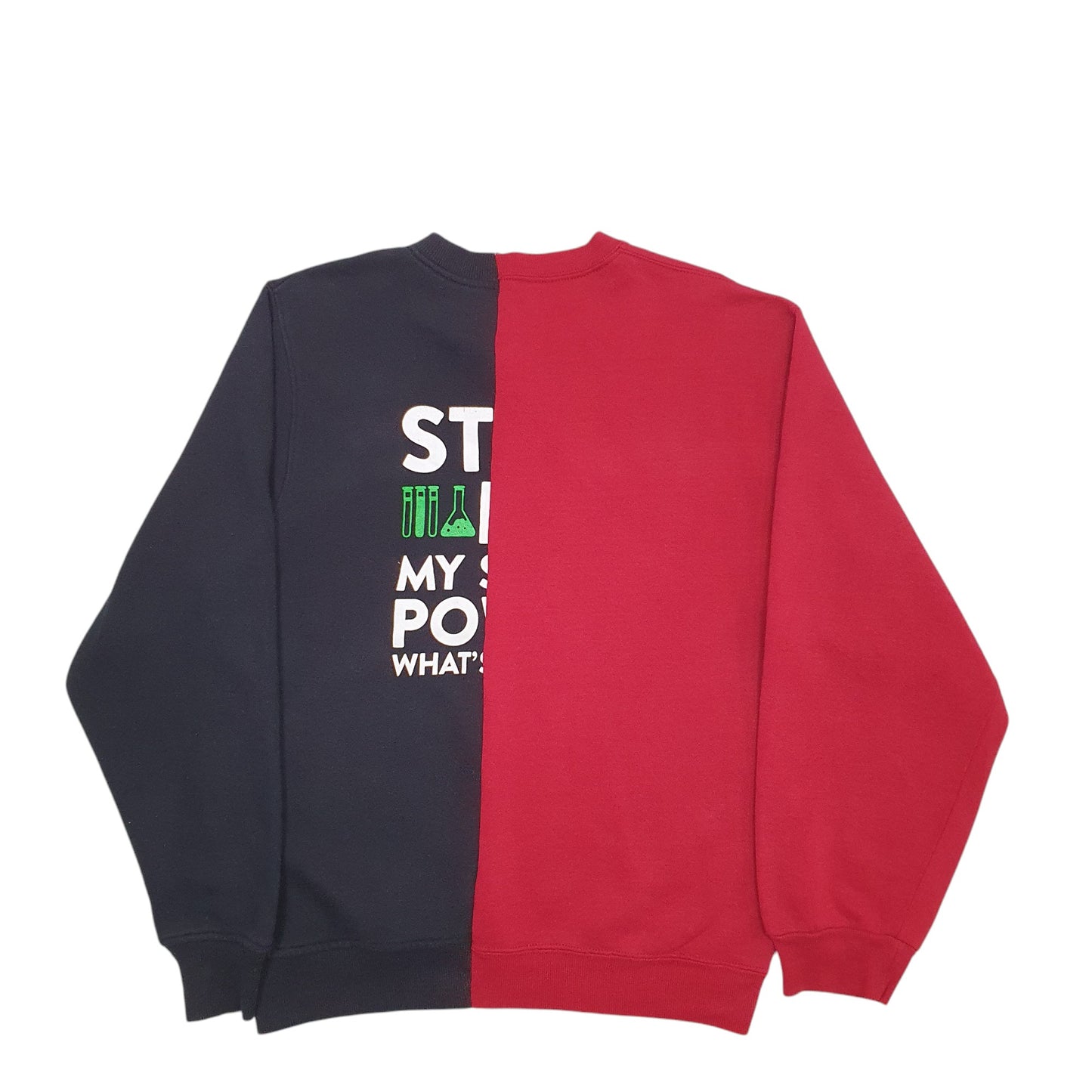 Mens Red Champion Reworked Crewneck Jumper