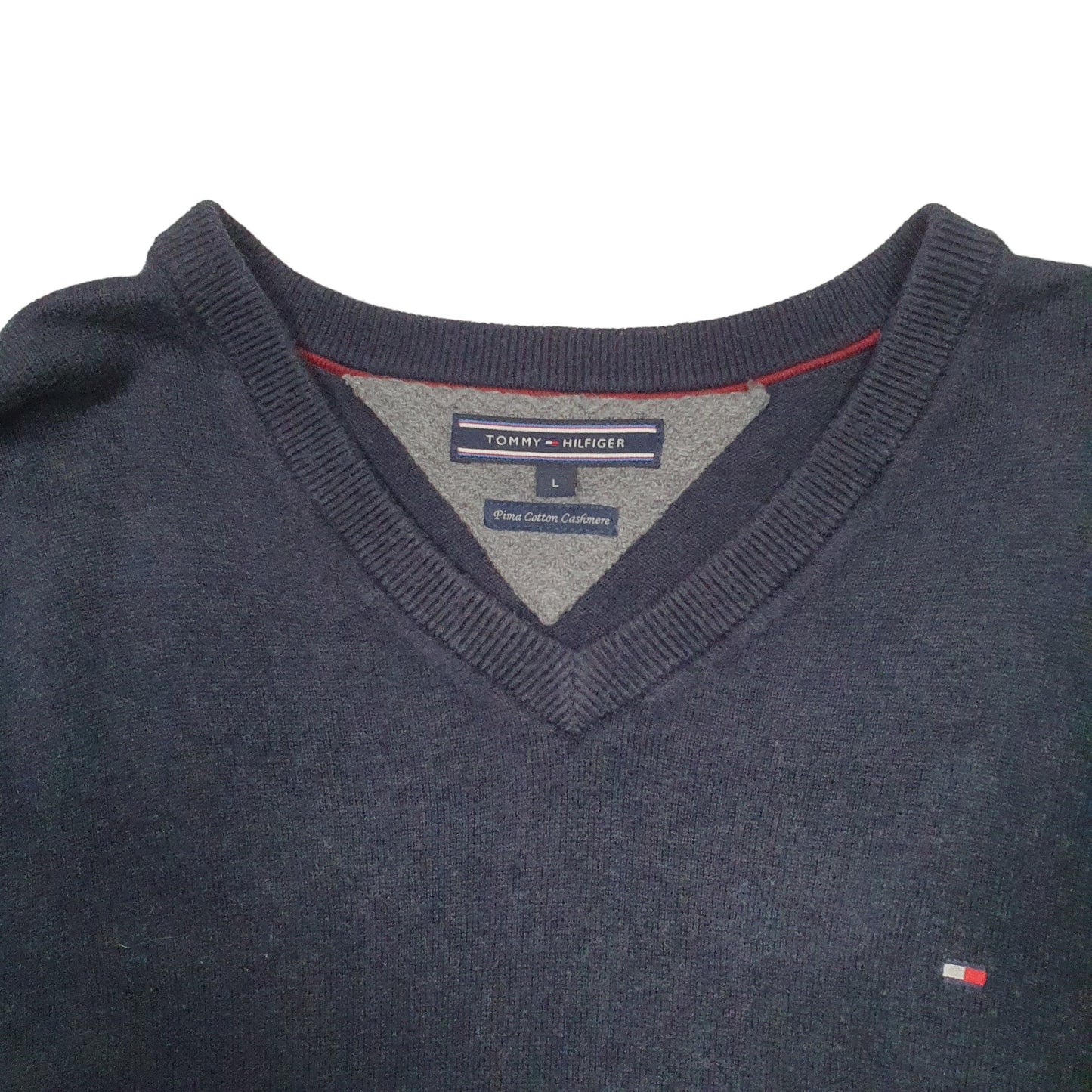 Mens Black Tommy Hilfiger Knit Crewneck Jumper