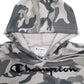 Mens Grey Champion Camouflage Hoodie Jumper