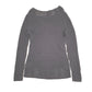 Womens Grey Calvin Klein Knit Blouse V Neck Jumper