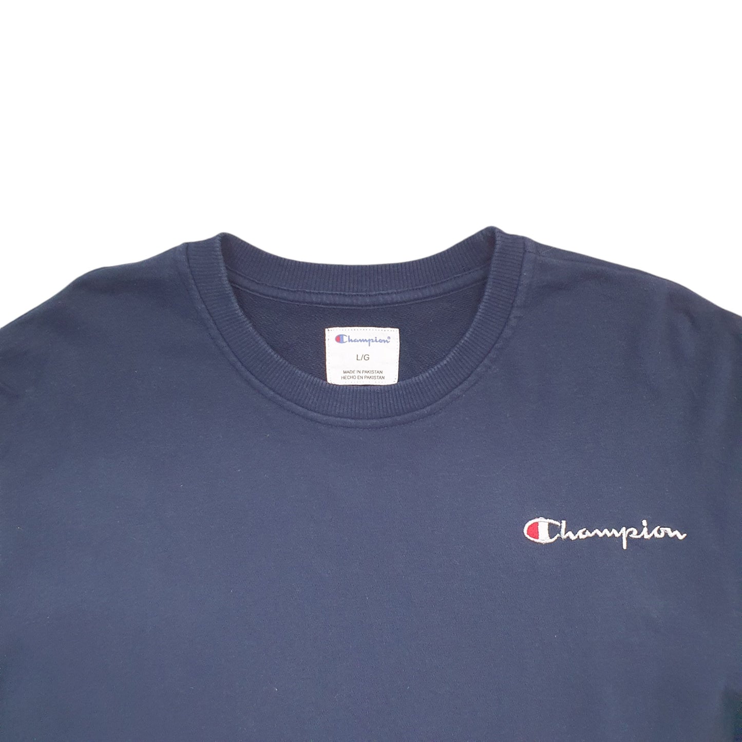Mens Navy Champion  Crewneck Jumper