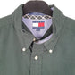 Mens Green Tommy Hilfiger Vintage 90s Long Sleeve Shirt