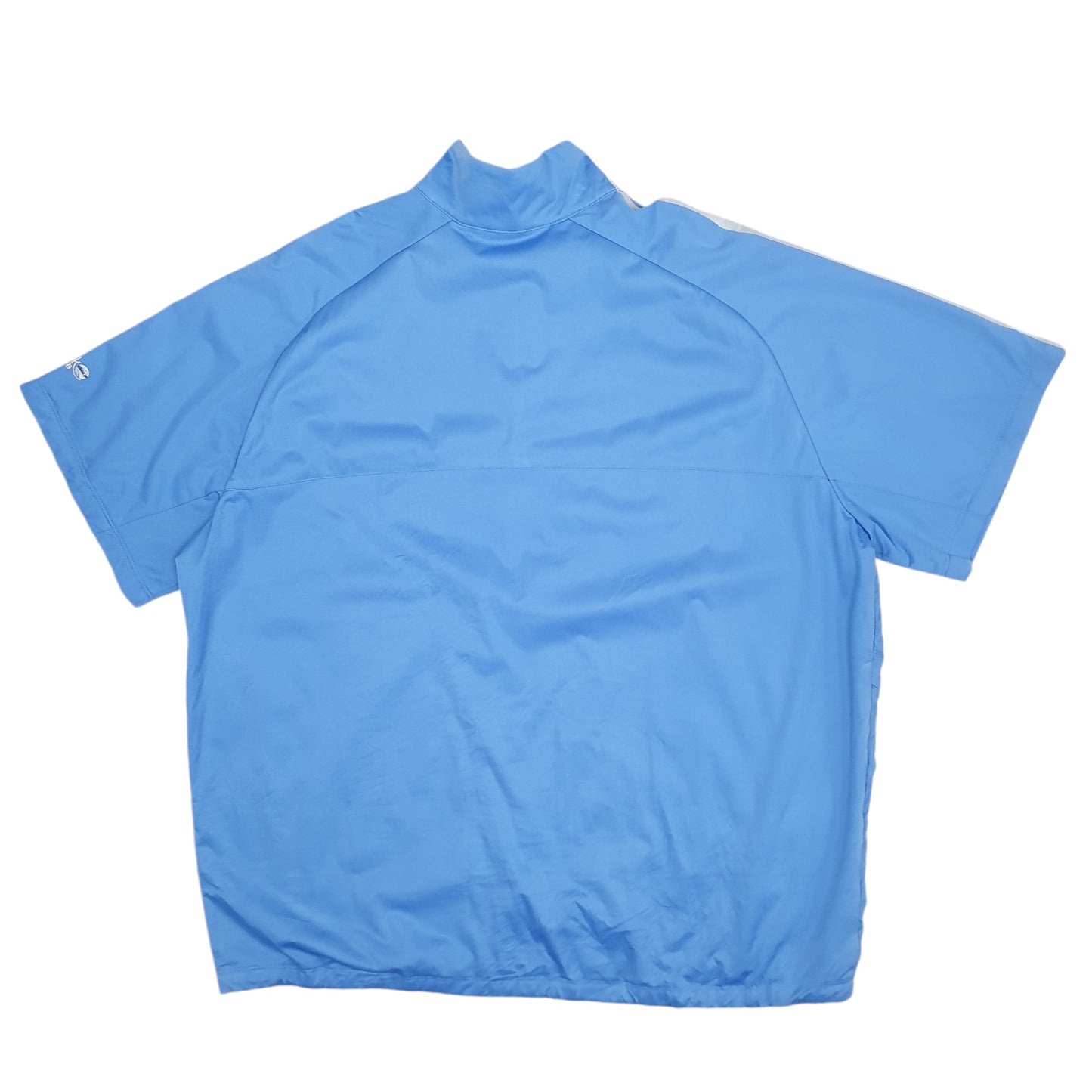 Mens Blue Nike Golf Lightweight Short Sleeve Full Zip Coat