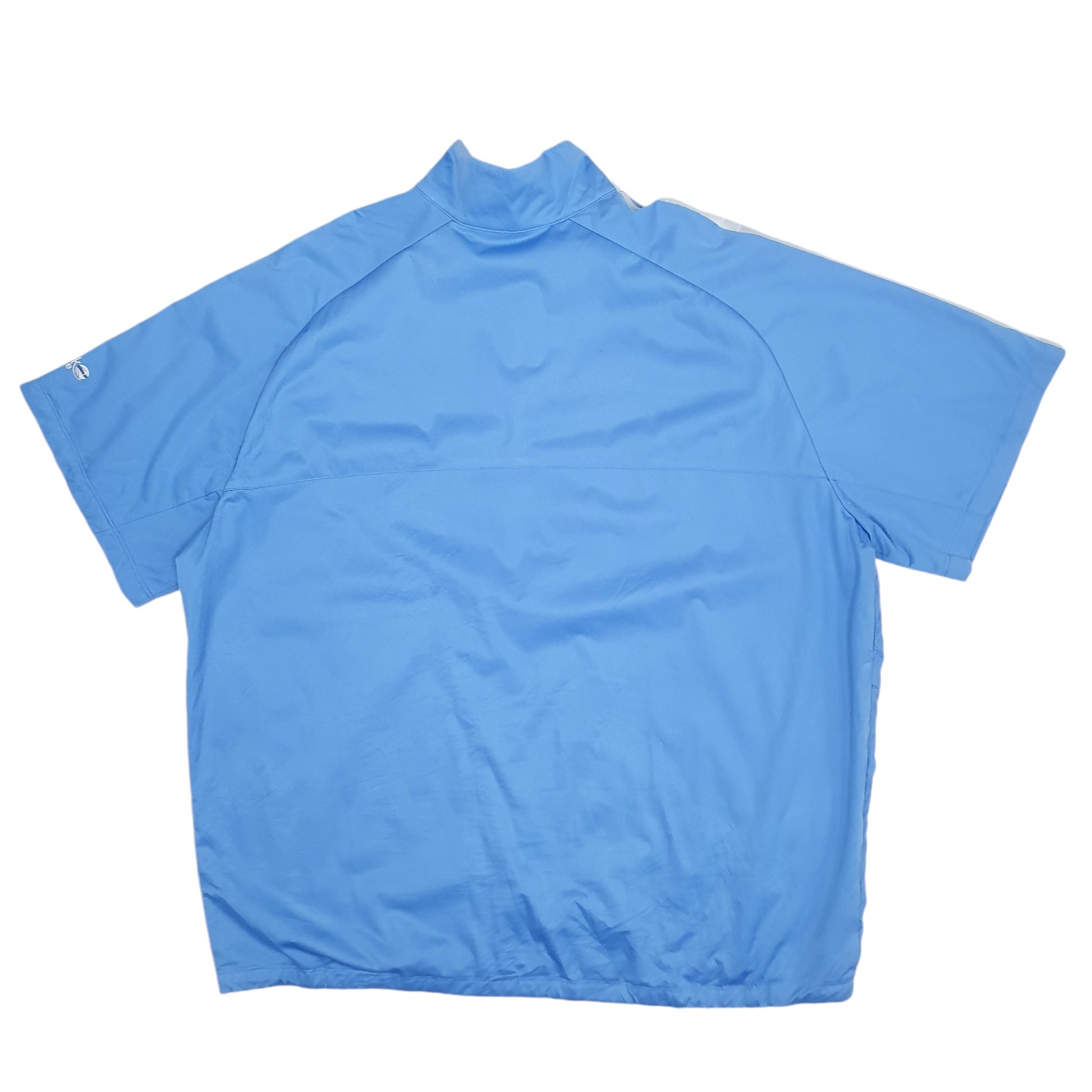 Mens Blue Nike Golf Lightweight Short Sleeve Full Zip Coat