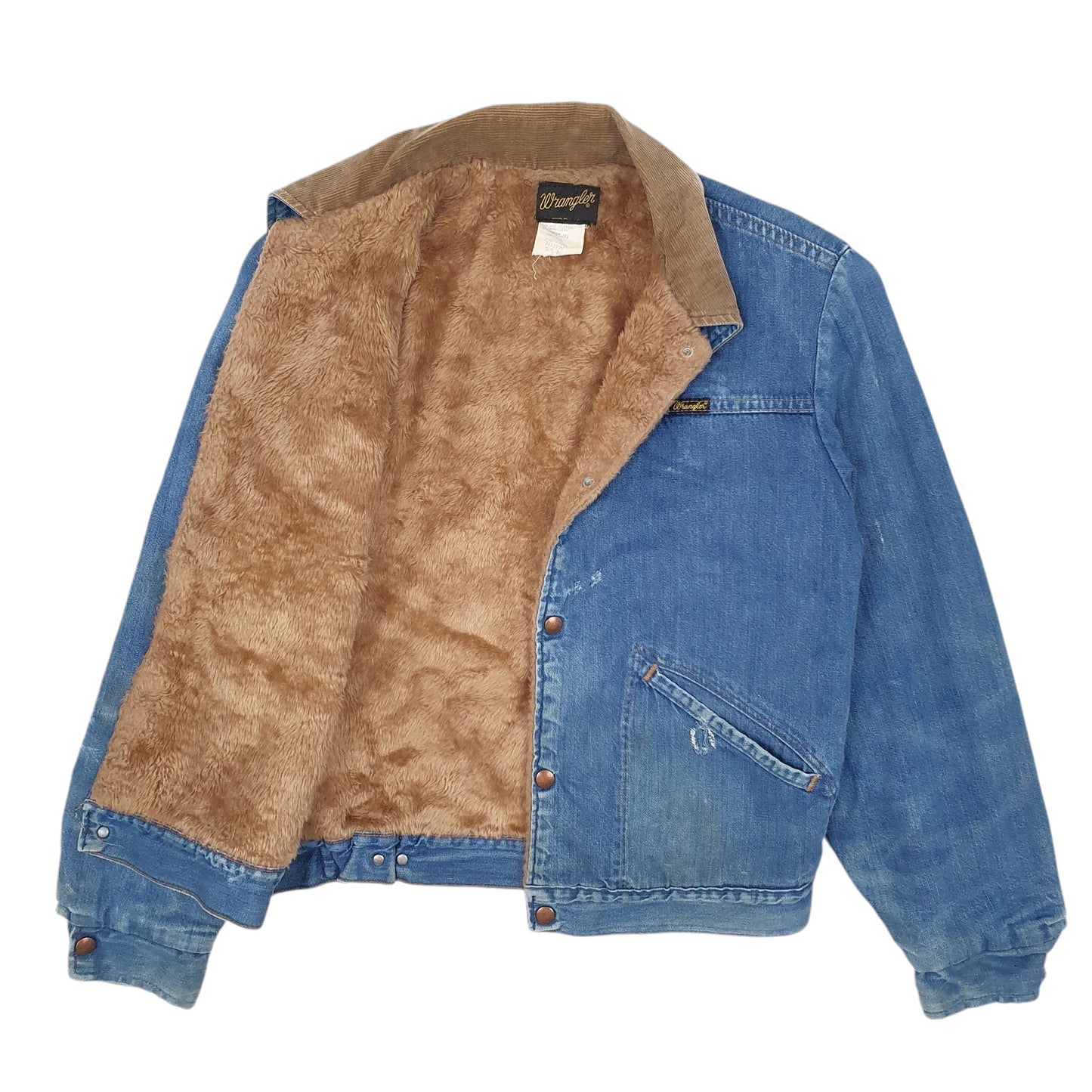 Womens Blue Wrangler Vintage 80s Made In USA  Coat