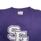 Mens Purple Champion USA College Crewneck Jumper
